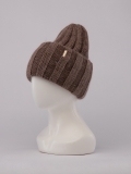 Светло-коричневая шапка Paola. Вид 2 миниатюра.