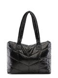 Чёрный шоппер Angelo Bianco в категории Женское/Сумки женские/Средние сумки женские. Вид 4
