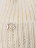 Белая шапка FERZ. Вид 3 миниатюра.