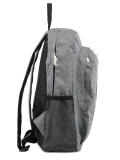 Серый рюкзак Lbags в категории Школьная коллекция/Рюкзаки для школьников. Вид 3