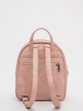 Бежево-розовый рюкзак S.Lavia. Вид 3 миниатюра.