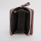 Бежево-розовое портмоне Angelo Bianco. Вид 4 миниатюра.