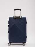 Темно-синий чемодан Verano. Вид 3 миниатюра.