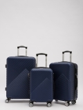 Темно-синий чемодан Verano. Вид 5 миниатюра.