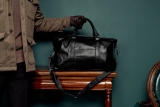 Темно-коричневая дорожная сумка S.Lavia. Вид 6 миниатюра.