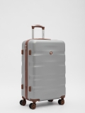 Серый чемодан Verano. Вид 2 миниатюра.