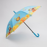 Голубой зонт DINIYA. Вид 3 миниатюра.