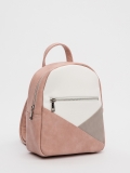 Бежево-розовый рюкзак S.Lavia. Вид 2 миниатюра.
