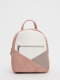 Бежево-розовый рюкзак S.Lavia. Вид 1 миниатюра.