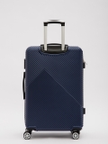 Темно-синий чемодан Verano. Вид 3 миниатюра.