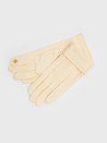 Молочные перчатки Angelo Bianco в категории Женское/Аксессуары женские/Женские перчатки и варежки. Вид 2