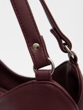 Бордовая сумка классическая S.Lavia. Вид 8 миниатюра.