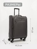 Серый чемодан S.Lavia в категории Мужское/Мужские чемоданы. Вид 2