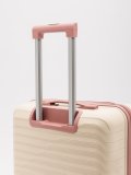 Бежево-розовый чемодан S.Lavia. Вид 8 миниатюра.