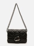 Чёрный кросс-боди Royal cuir. Вид 2 миниатюра.