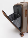 Темно-бежевый чемодан S.Lavia. Вид 11 миниатюра.