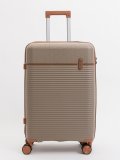 Темно-бежевый чемодан S.Lavia. Вид 2 миниатюра.
