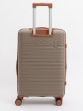 Темно-бежевый чемодан S.Lavia. Вид 3 миниатюра.