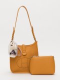 Оранжевый кросс-боди Royal cuir. Вид 4 миниатюра.