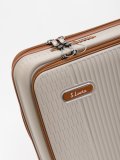 Бежевый чемодан S.Lavia. Вид 6 миниатюра.