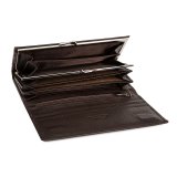 Коричневое портмоне Angelo Bianco. Вид 3 миниатюра.