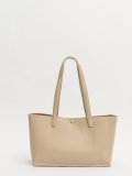 Бежевый шоппер AT YOU. Вид 3 миниатюра.