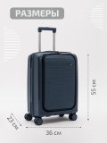 Темно-синий чемодан S.Lavia в категории Мужское/Мужские чемоданы. Вид 2