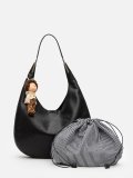 Чёрный хобо Royal cuir в категории Женское/Сумки женские/Сумки хобо. Вид 2