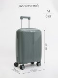 Светло-серый чемодан S.Lavia в категории Мужское/Мужские чемоданы. Вид 1