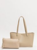 Бежевый шоппер AT YOU. Вид 2 миниатюра.