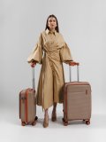 Бежевый чемодан S.Lavia в категории Мужское/Мужские чемоданы. Вид 2