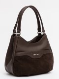 Темно-коричневый хобо S.Lavia в категории Женское/Сумки женские/Замшевые сумки. Вид 1