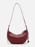 Темно-красный хобо Royal cuir в категории Женское/Сумки женские/Сумки хобо. Вид 3