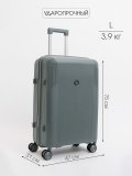 Светло-серый чемодан S.Lavia в категории Мужское/Мужские чемоданы. Вид 1
