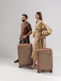 Темно-бежевый чемодан S.Lavia в категории Мужское/Мужские чемоданы. Вид 2