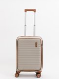 Бежевый чемодан S.Lavia. Вид 4 миниатюра.